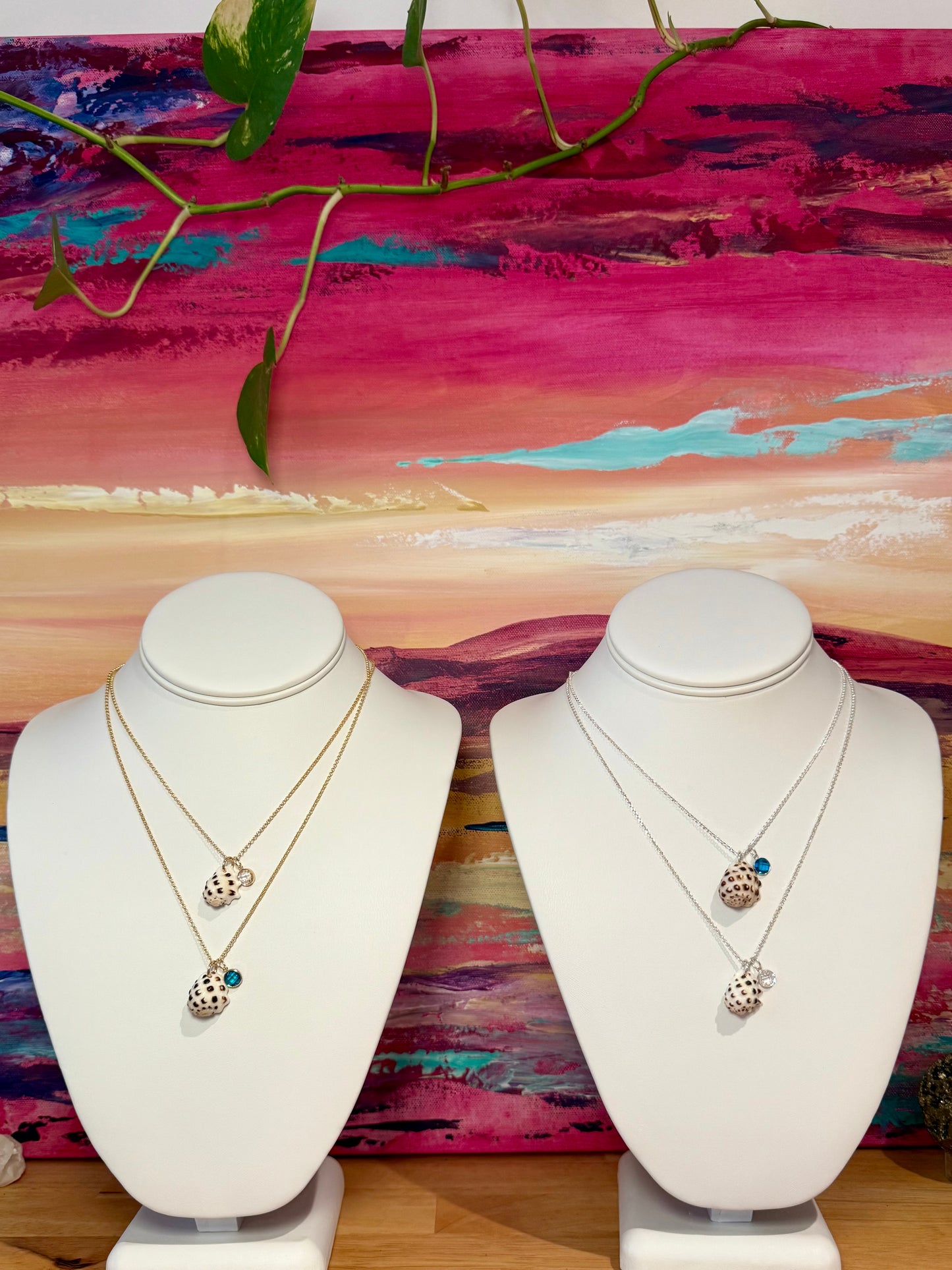 Maui Shell and Charm Necklace