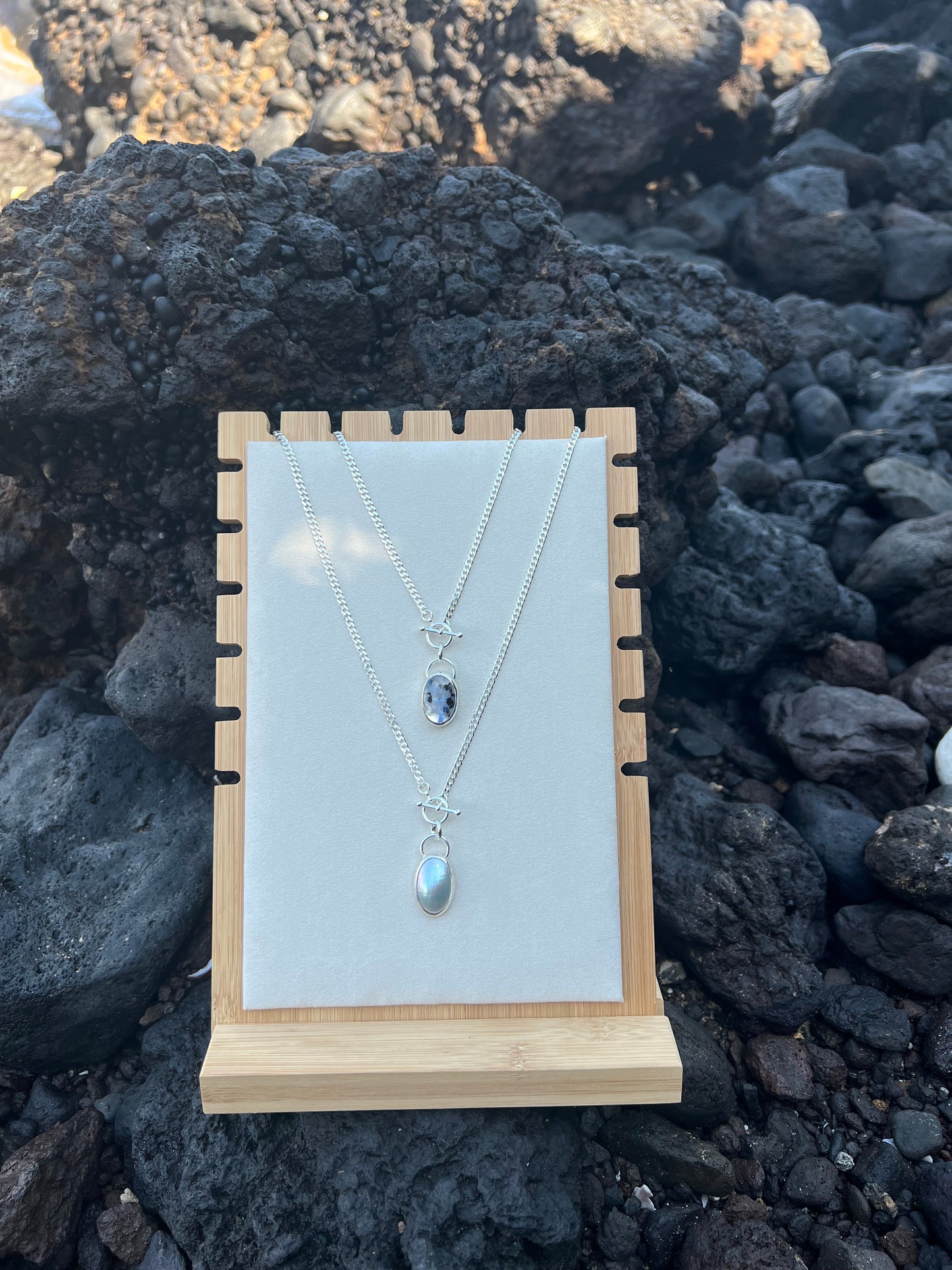 South Sea Mother of Pearl Toggle Necklace