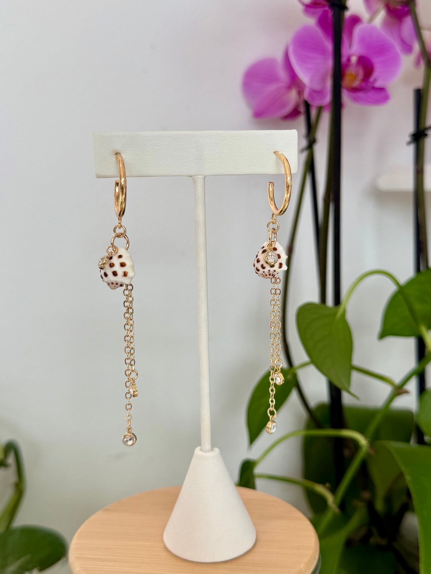 Maui Shell and Charm Earrings