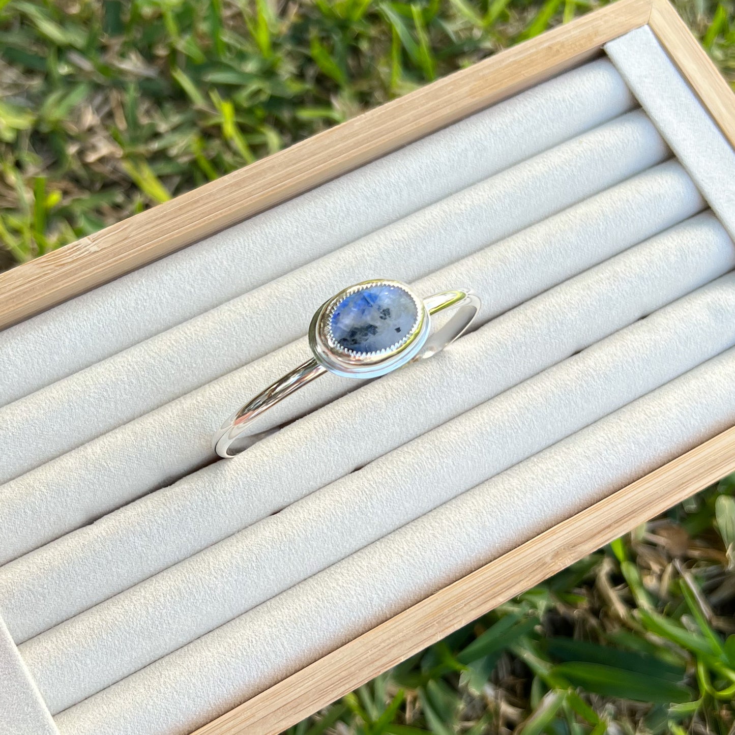 Oval Moonstone Tourmaline Cuff