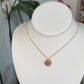 Gold Puka Charm no. 5 ~ small