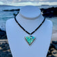 Mermaid Paua Shell & Black Onyx Necklace ~ Triangle