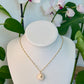 Gold Puka Charm no. 8 ~ large