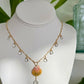 Sunrise Shell & Peridot Necklace no. 1