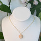 Gold Puka Charm no. 9 ~ large