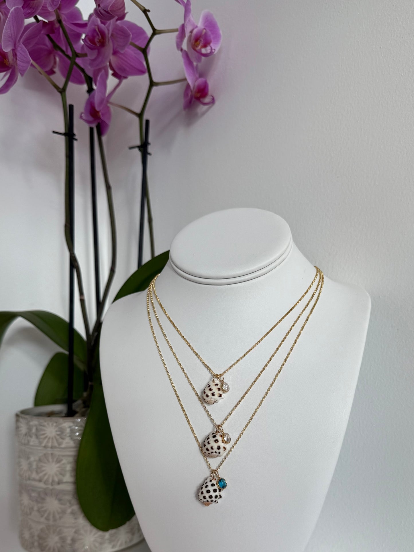 Maui Shell and Charm Necklace