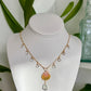 Sunrise Shell & Peridot Necklace no. 1