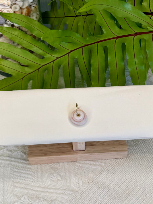 Gold Puka Charm no. 11 ~ large