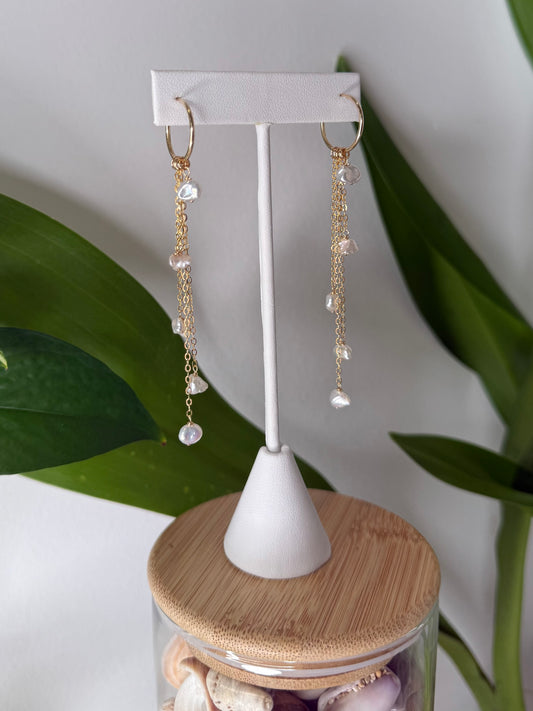 Cascading Pearl Earrings