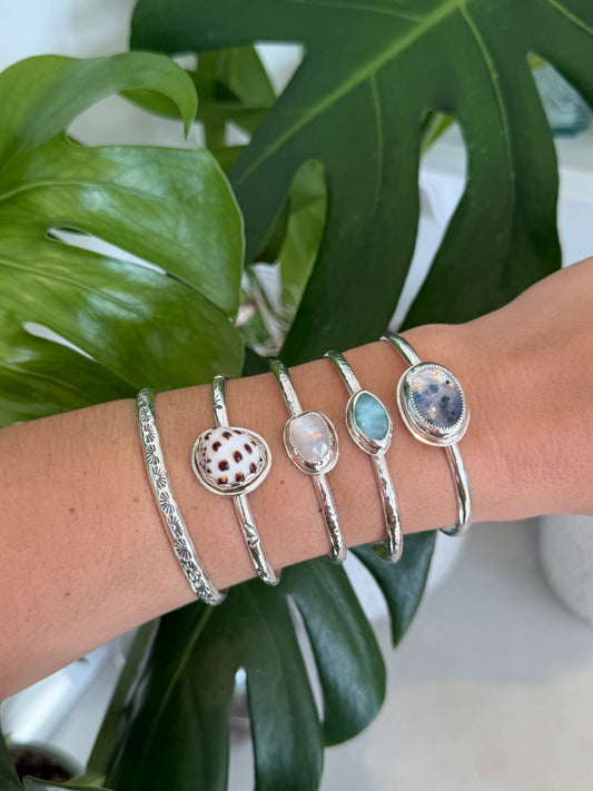 Stamped Sun Cuff