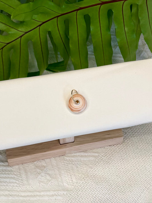Gold Puka Charm no. 9 ~ large
