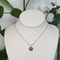 Gold Puka Charm no. 6 ~ small
