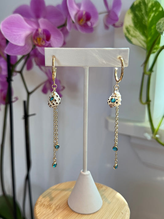 Maui Shell and Charm Earrings