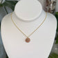 Gold Puka Charm no. 5 ~ small