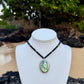 Mermaid Paua Shell & Black Onyx Necklace ~ Oval