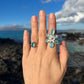 Mini Kyanite Tear Drop Ring ~ Size 7.5