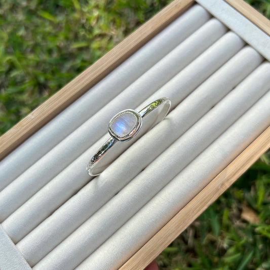 Rainbow Moonstone Cuff