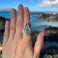 Mermaid Abalone Tear drop Ring ~ Size 8.25