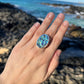 Mermaid Abalone Oval Ring~ Size 9