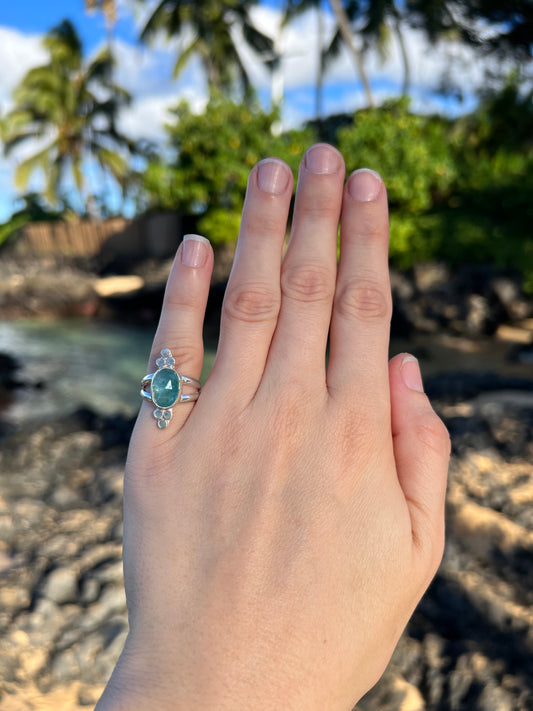 Oval Kyanite Ring ~ Size 6