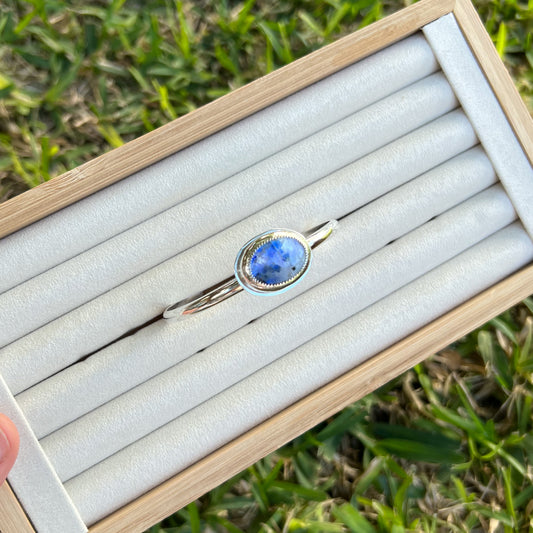 Oval Moonstone Tourmaline Cuff