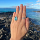 Tear Drop Kyanite Ring ~ Size 7
