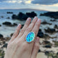 Mermaid Abalone Oval Ring~ Size 9
