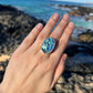 Mermaid Abalone Oval Ring~ Size 9